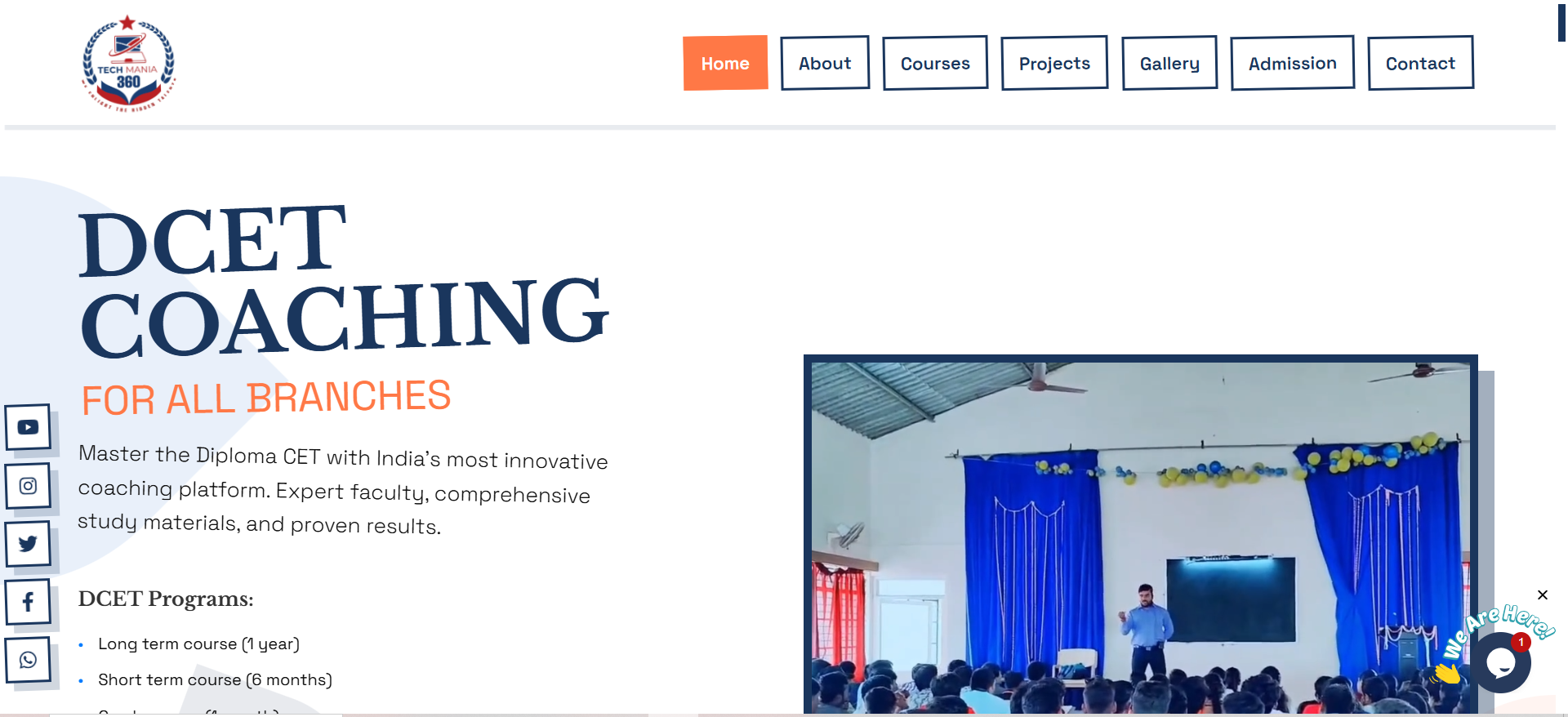 Tech Mania 360 - Government Exam Coaching Website